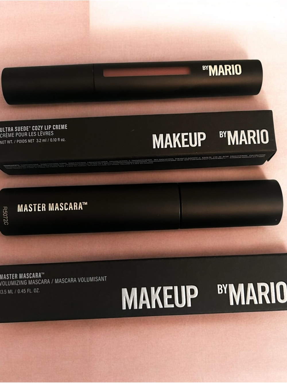 MAKEUP BY MARIO Master Mascara® in Super Black & Lip Cream new with boxes
